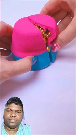 Asmr pink kinetics sand crushing