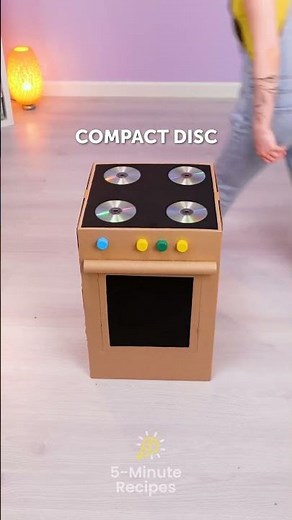 Cardboard Kitchen Made by a Mom That Looks REAL! 💫