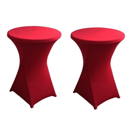 2Pcs Cocktail Table Covers Stretch Spandex Cocktail Table Cover Cloth for Wedding, Banquet and Party, 80*110cm/0.3kg - Walmart.ca