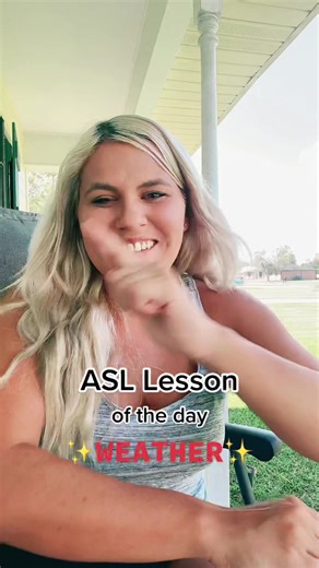 ASL Lesson: Weather Signs for Children