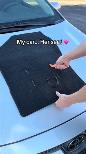 It starts as your car… and then she sits there once 💗 #passengerprincess #caraccessories #giftsforher #customgifts