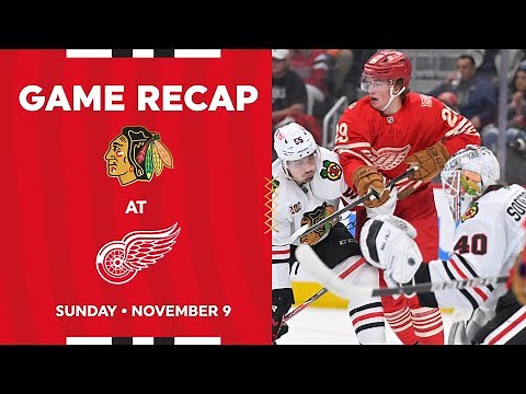 Blackhawks at Red Wings Game Highlights | 11.9.25