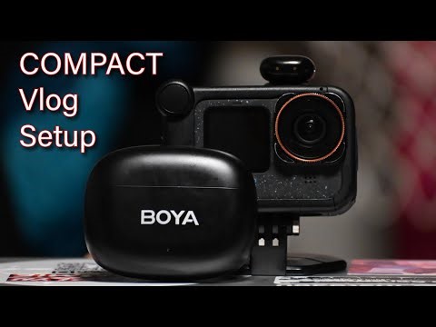 The Gopro Hero 12 Black with The Boya Mini And Media Mod Vlog Kit