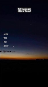 Rare 4:30AM Sky Alignment 🌙✨ | Planetary & Lunar Conjunction 2025