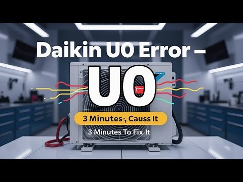 How to Fix Daikin Error U0 | Complete Troubleshooting Guide (Step-by-Step) || Error Codes Daikin