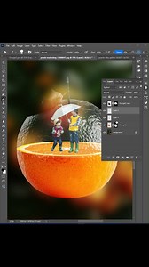 🍊Transparent Orange Manipulation in Photoshop #tutorial #reelsfypシ #reelsvideoシ #photoshop | Akkas Editing