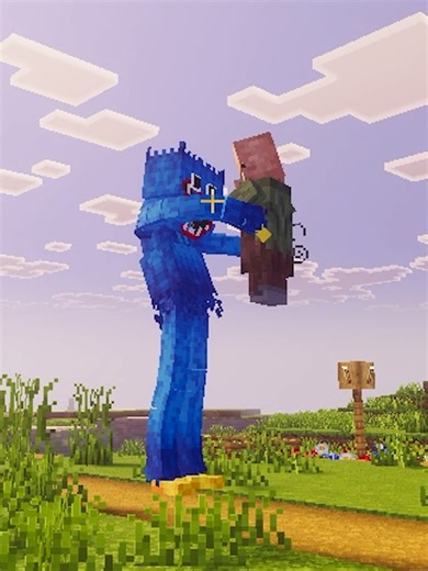 Sobreviví a The Prototype de Poppy Playtime en Minecraft