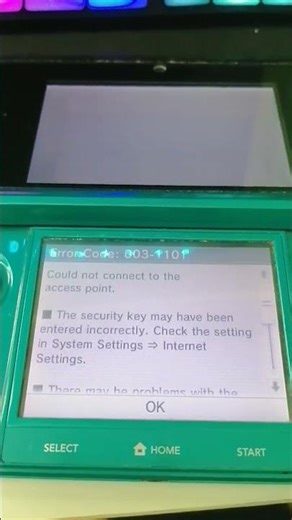 ‪@BK4‬ Forgotten Nintendo 3DS Error