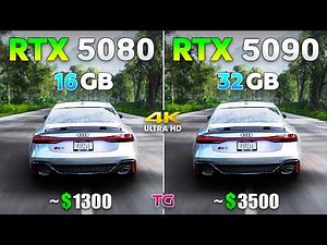 RTX 5080 vs RTX 5090 - Comparison with New Drivers | 4K