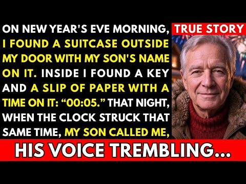 On New Year’s Eve, I Found A Suitcase With My Son’s Name And A Note Marked “00:05”. Then..True Story