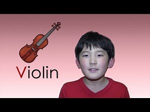 子供英語 アルファベットの発音 V - Violin: Your Child Can Learn the 26 Capital Letters of the Alphabet