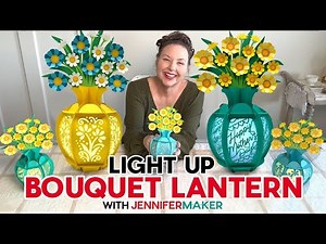 DIY Light-Up Paper Flower Lantern | Cricut Tutorial + Free SVGs for Mother’s Day & Home Decor