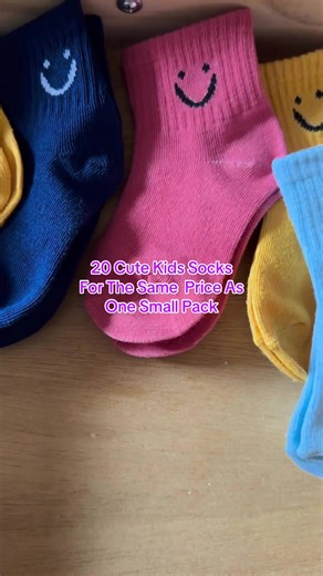 Tired of losing socks? Same 😅 This 20-pair kids sock set comes in a variety of colors, is super soft, and perfect for everyday wear. Having extras on hand makes mornings so much easier. #tiktokshop #momfinds #kidessentials #toddlermom #momlife
