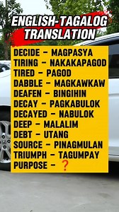 English-Tagalog Translation Tagalog-English Translation p1119 #translation #learnenglish #everyoneシ゚ #everyonehighlights #fypシ゚ #everyonefollowers #everyoneactive #knowledge | Christine Hernandez