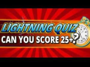 50 QUICKFIRE Questions ⚡ EVERYONE Can Beat this RAPID FIRE Quiz!