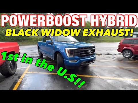 2021 Ford F-150 POWERBOOST HYBRID EXHAUST w/ BLACK WIDOW WIDOWMAKER!
