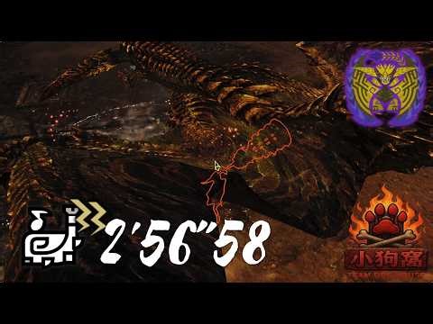 【小狗窩周課目】9☆5歷戰煌雷龍 02"56 狩獵笛 solo 火事 狩猟笛 ソロ『魔物獵人荒野』Tempered Rey Dau in 2min MHWilds