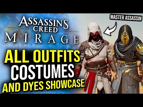 Assassin's Creed Mirage - All Outfits, Dyes, and Costumes Showcase