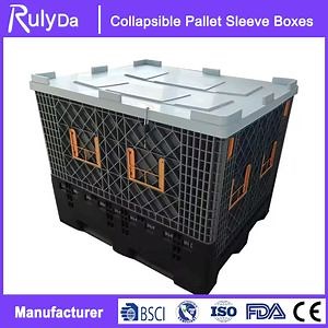 [Hot Item] Large Plastic Crates Stackable Pallet Crates Solid Plastic Pallet Box Plastic Pallet Container