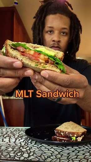 It's been a minute since I've had a good sandwich so I decided to make my version of a MLT. I couldn't believe how much like bacon the mushrooms tasted. Definitely going to be making this regularly now. Recipe ⬇️ Ingredients: 4 Portobello mushrooms 6 tablespoons reduced sodium soy sauce 3 tablespoons neutral oil (like grapeseed or avocado oil) 2 tablespoons apple cider vinegar 2 tablespoons maple syrup (or agave) 1 teaspoon liquid smoke (preferably mesquite flavor) (see 1 tablespoon applewood sp