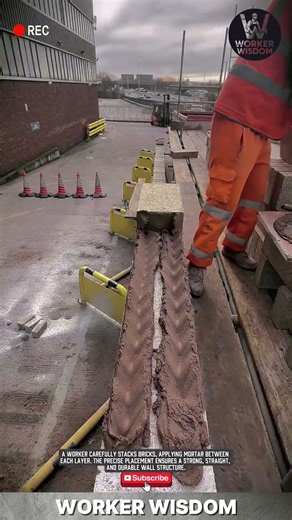 Wall Construction in Progress | Skilled Workers Building Walls 🧱 #workwonders #construction