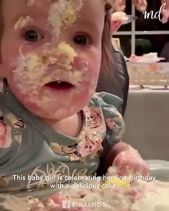 3.1M views · 17K reactions | Little ones dive into their first smash cake experience  | MetDaan Cakes | Facebook