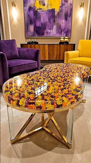 Making a GIANT Gummy Bear Masterpiece! 🐻🍬 #resintable #diy