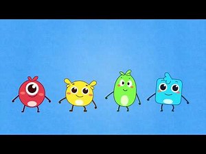 英文儿歌 - Red Yellow Green and Blue 颜色派对 | 卡通动画 | 学英语 | 最好的儿歌 | 贝瓦儿歌 | Beva Kids Song