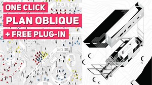 How to Create a Plan Oblique Drawing | Architectural Drawing Tutorial   Rhino Plug-in