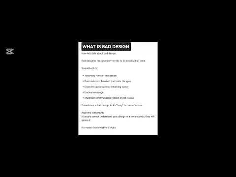 Bad Design VS Good Design
