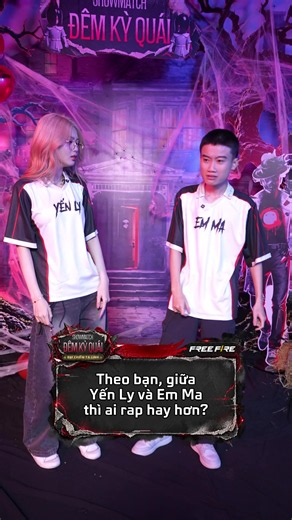 Đại chiến rap giữa @Yến Ly 🐹 và @Em Ma 👻 17-18/10 tại Showmatch Đêm Kỳ Quái!! Ai sẽ chiến thắng?? 😳 #DemKyQuaiFreeFire #showmatchdemkyquaiff #freefire #viral #gamingontiktok