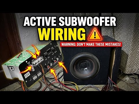 Basstube Amplifier & car Subwoofer wiring at home | Active subwoofer for home