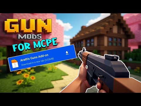 How to download GUN MOD For Minecraft Pocket Edition 1.21+(100% WORKING)