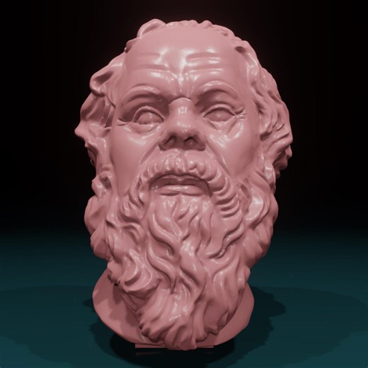 3D Printed Bust of Socrates – Inspired by the Louvre Museum in Paris - Etsy