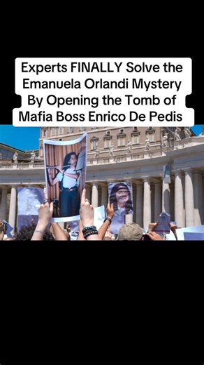 33K views · 479 reactions | Experts FINALLY Solve the Emanuela Orlandi Mystery By Opening the Tomb of Mafia Boss Enrico De Pedis | The surprises | Facebook
