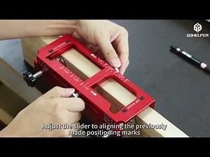 Gohelper Door Hinge Jig, Aluminum Alloy Door Hinge Template Kit for Router