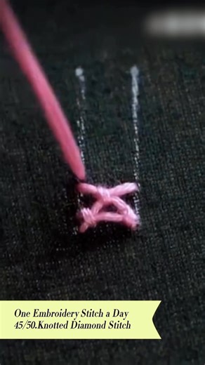 Okay stitch lovers, we’re leveling up again! ✨ This time it’s Knotted Diamond Stitch — it looks fancy, but don’t panic, I’ll guide you through it step by step. It’s a bit tricky at first, but once you get the rhythm, it’s super satisfying! 淋 Let’s go stitch some sparkle into your fabric! #fyp #tips #embroidery #FacebookPage #tutorialvideo #art #tutorial #flores #gifts | HeyPouch store | Facebook