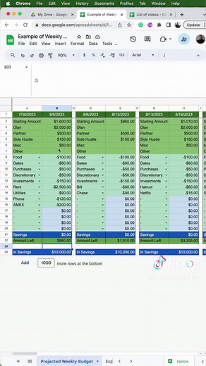 im compiling the weekly budget template to create the custom weekly budget tracker that I use to make sure I never run out of money. here’s the overview & Part 1 of the template tutorial tutorial starts at 2:16 formulas/ features: #conditionalformatting #paintformat #ifstatement #datavidation #weeklybudgeting #weeklybudget #personalfinance #budgeting #budgettemplate #creditcarddebt #debt #layoffs #studentloans #expensetracker #travel #getoutofdebt #takecontrol #createwithme #googlesheetstutorial
