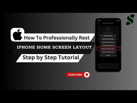 How to Reset Home Screen Layout on iPhone Quickly (2026 Tutorial)