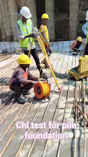 Pile cross-hole logging test #chltest #civil #shortsfeed#shorts #shortvideo #short #shortsviral