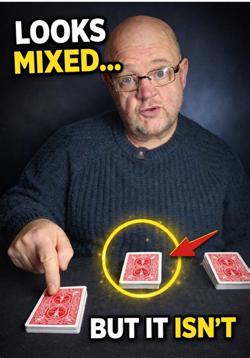 This looks like a real cut… but the deck never changes 👀 Learn it, add it between tricks, and everything feels more impossible. Want 5 pro tricks for $5? Link in my bio. #cardmagic #magictutorial #sleightofhand #learnmagic #tiktokmagic