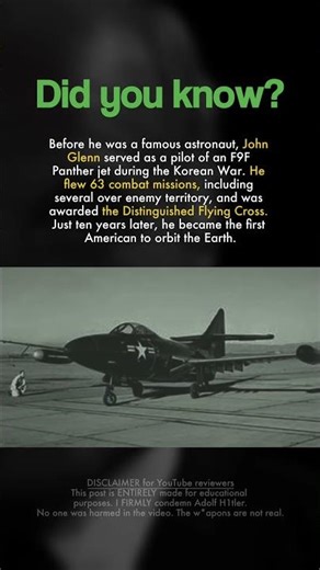 ✈️ John Glenn: From Korea Jets to Earth Orbit 🚀