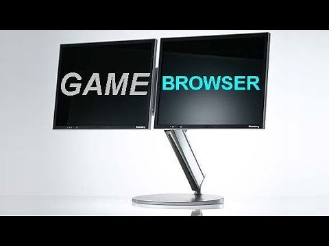 Play on one screen - browse on second