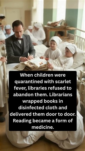 Interesting Facts on Instagram: "The Librarians Who Delivered Books to Quarantined Children (1904) In 1904, scarlet fever outbreaks in New York City forced many children into strict home quarantine. At a time when contact was limited and homes were isolated, the New York Public Library made a quiet decision: the children would not be left without stories. Librarians wrapped books in disinfected cloth and personally delivered them to quarantined homes. They knocked on doors, handed over reading m