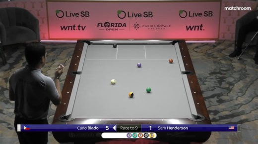 567K views · 6.3K reactions | That shot on the 2-ball is absolute filth from Carlo Biado  The World Champion showing why he's such a superstar  LiveSB.io | #WNT | #FloridaOpenPool  | Matchroom Pool | Facebook