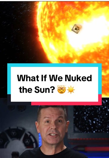 What would happen if we sent a nuke into the Sun?! 🤯💥 Would it be able to survive the impact? ☀️ #WhatIf #SciFi #ScienceFiction #Space #SpaceScience