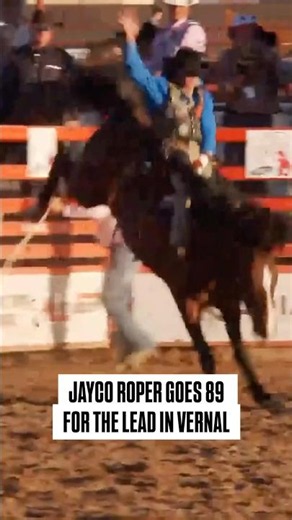 Jayco Roper goes 89 to take the lead at the Vernal’s Dinosaur Roundup Rodeo #rodeo