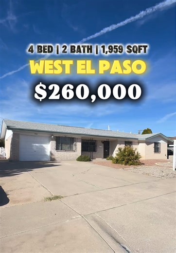 Beautiful West Side Brick Home in El Paso