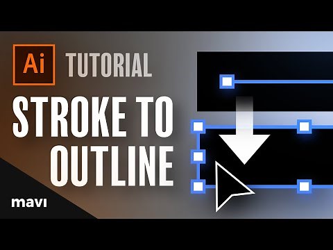 Convert STROKE TO OUTLINE (Shape) In Adobe Illustrator [Super Quick Tutorials #10]