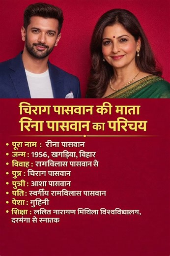 चिराग पासवान की माता रीना पासवान का जीवन परिचय ❗ biography of Reena Paswan #ytshorts #gk #bihar